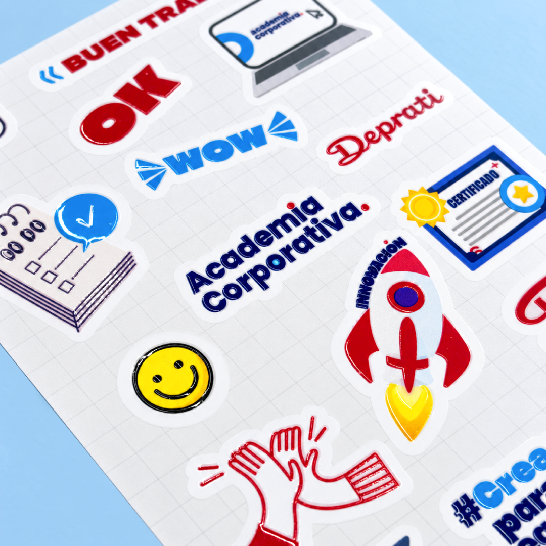 Stickers premium con Barniz UV Alto Relieve