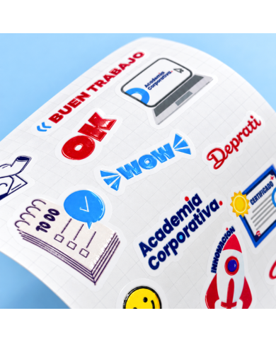 Stickers Adhesivos UV Selectivo con Efecto 3D en Relieve
