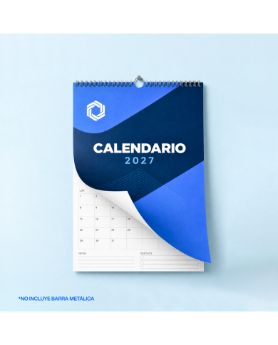 Calendario de Pared Anillado 40x30 cm | Role Machine