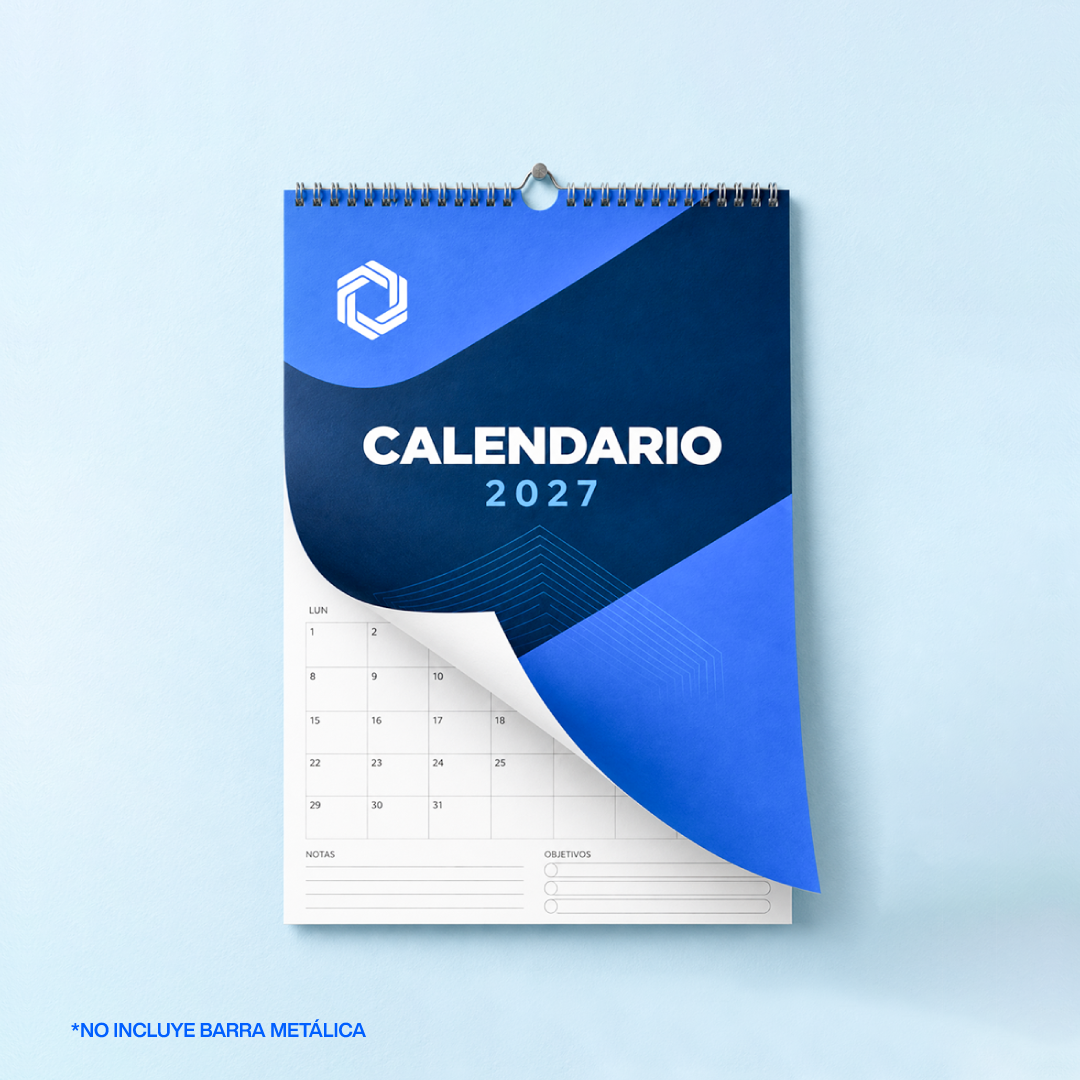 Calendario de Pared Anillado 40x30 cm | Role Machine