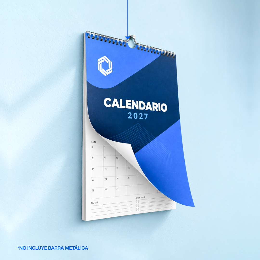 Calendario de Pared Anillado Personalizado | Role Machine
