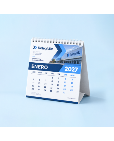 Calendario de Escritorio Anillado Pasta Suave en Guayaquil | Role Machine