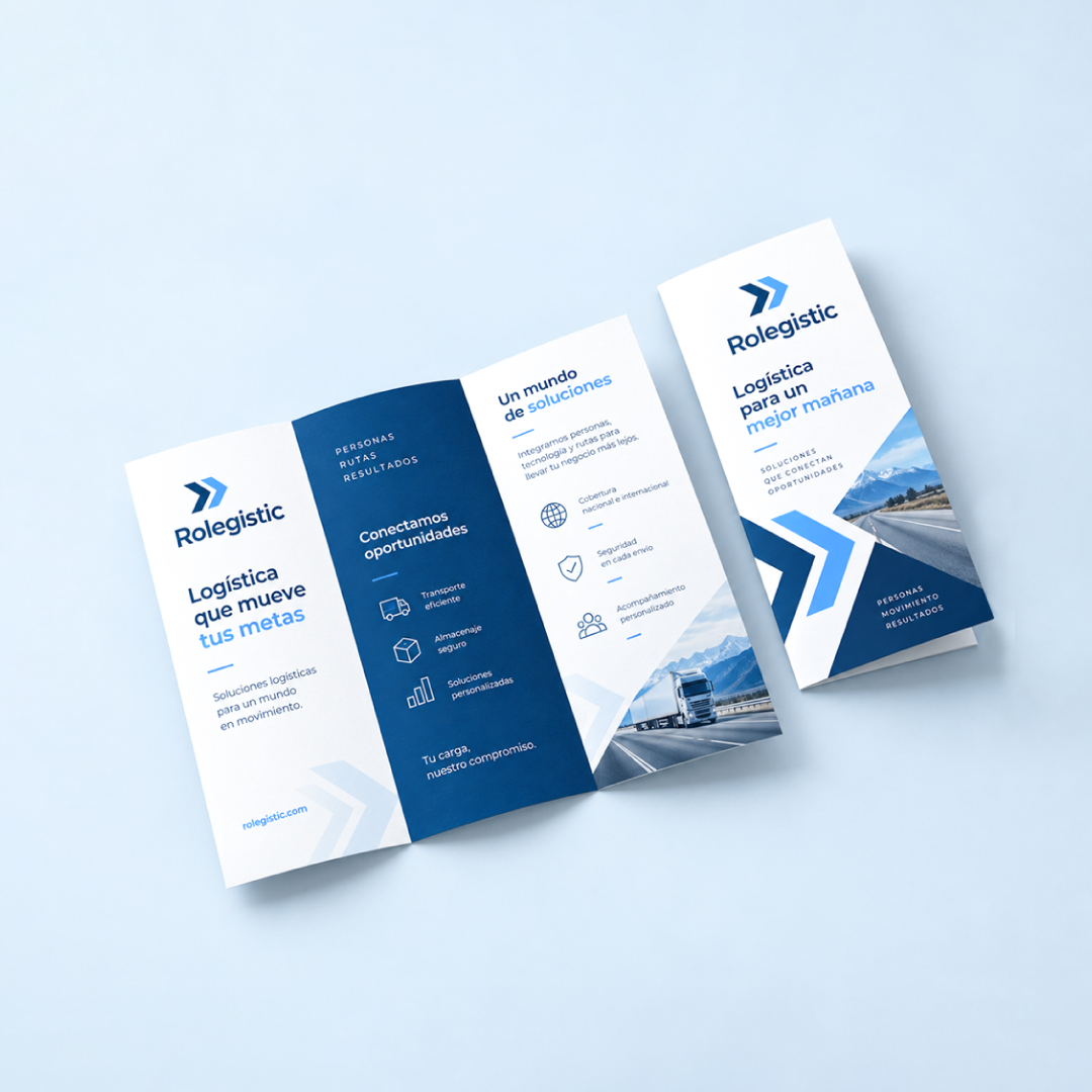Trípticos personalizados impresos en Guayaquil | Role Machine