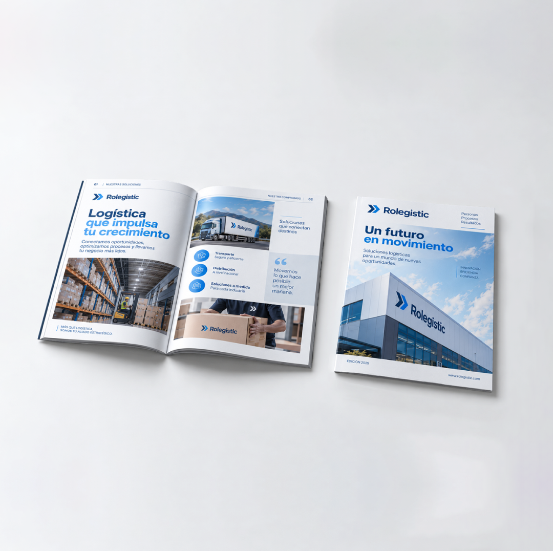 Revista grapada personalizada impresa en Guayaquil | Role Machine