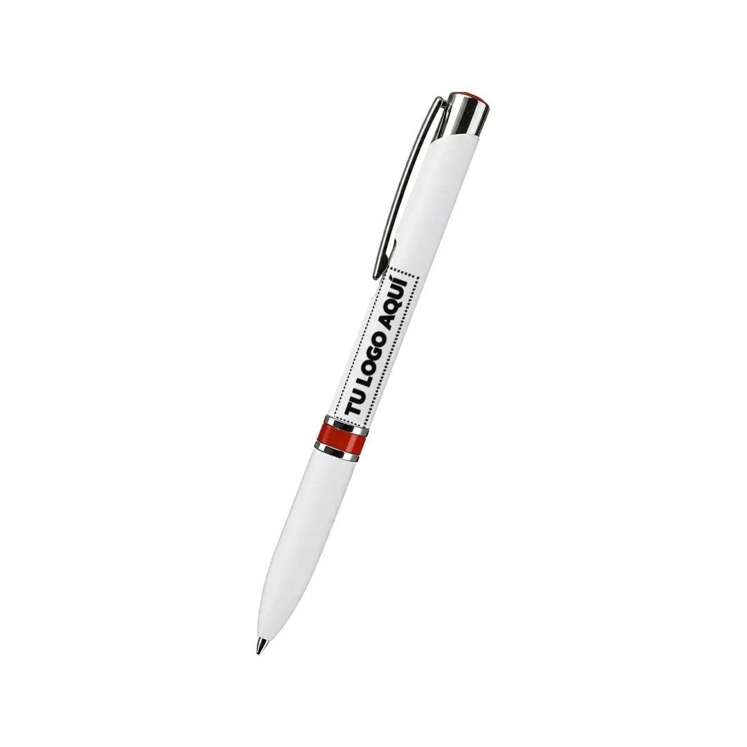 Boligrafo Artic Blanco Con Rojo - personalizable con tu logo