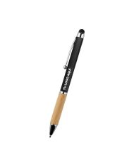 Boligrafo Bamboo Berlin Con Touch Negro - personalizable con tu logo