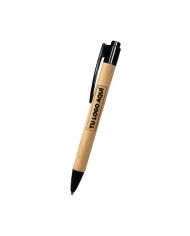Bolígrafo Bambú Color Negro - personalizable con tu logo