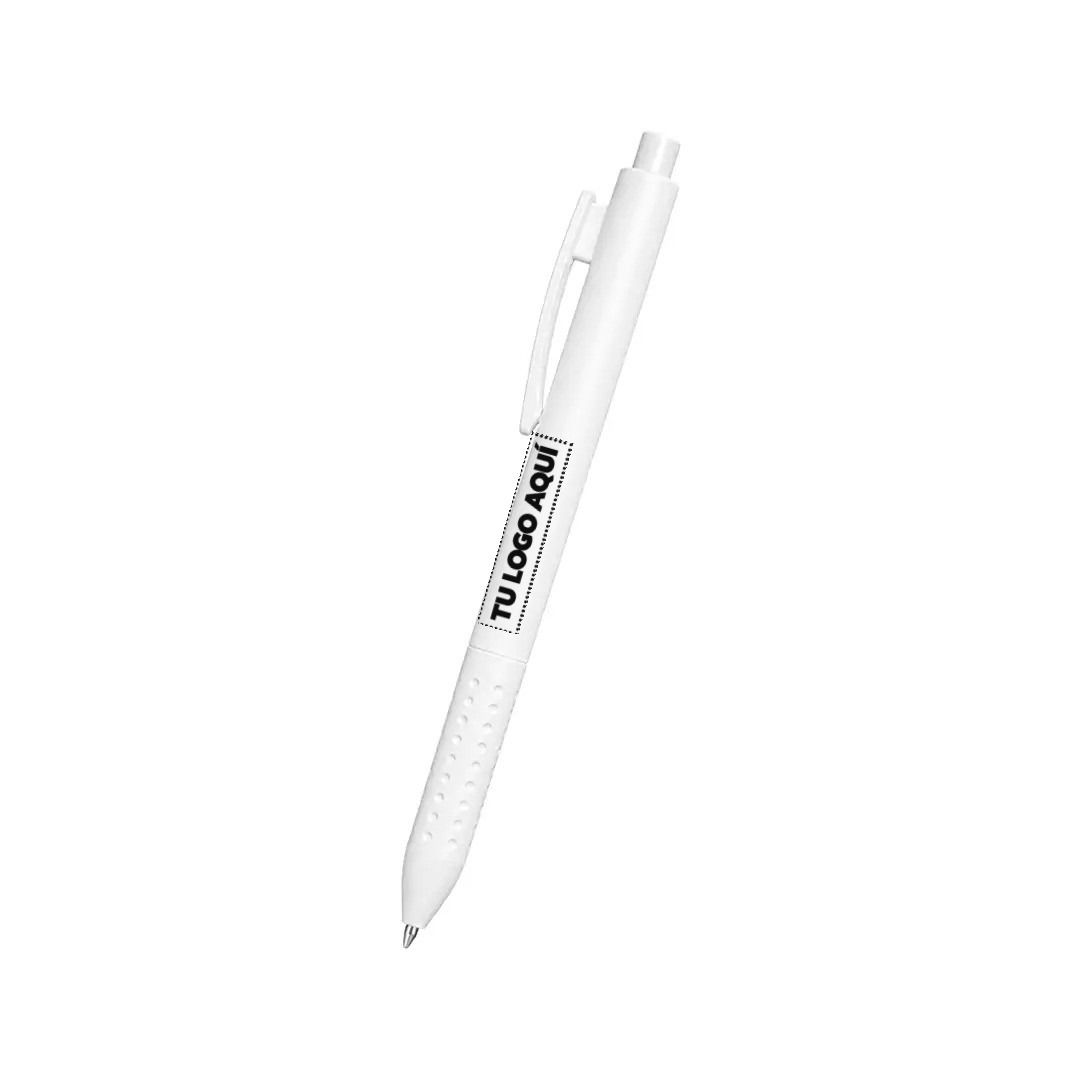 Boligrafo Click Plus Color Blanco - personalizable con tu logo