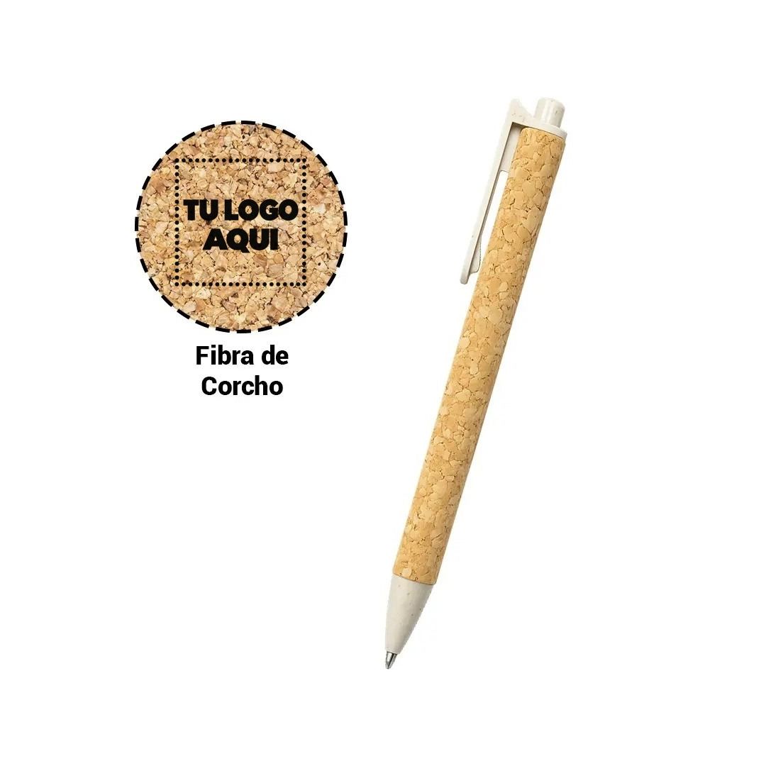 Bolígrafo Corcho - personalizable con tu logo