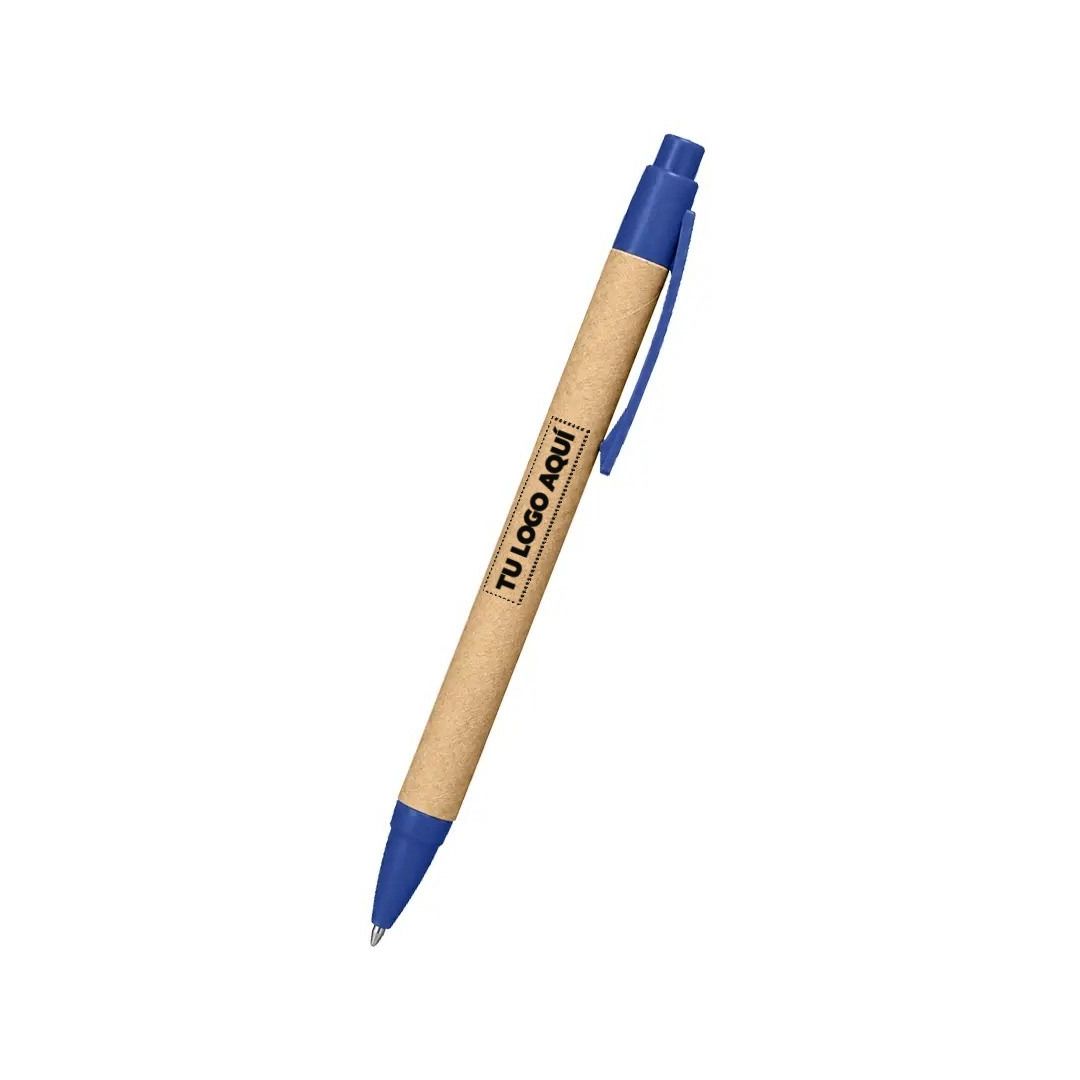 Bolígrafo Ecológico Azul - personalizable con tu logo