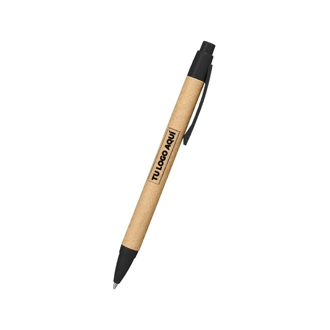 Bolígrafo Ecológico Negro - personalizable con tu logo