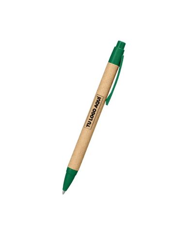 Boligrafo Ecologica Hega Verde - personalizable con tu logo