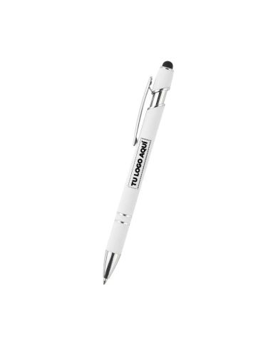 Boligrafo Metalica Roma Blanco - personalizable con tu logo