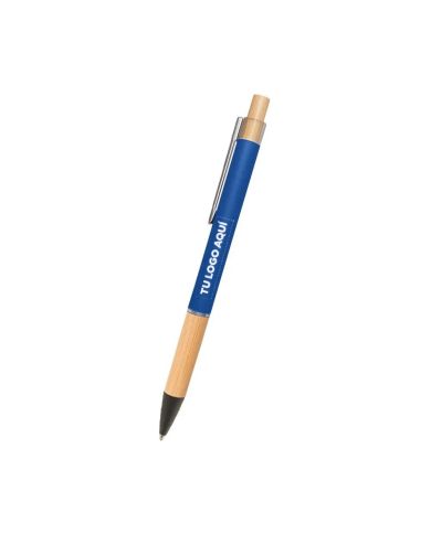 Boligrafo Rubber Color Azul - personalizable con tu logo