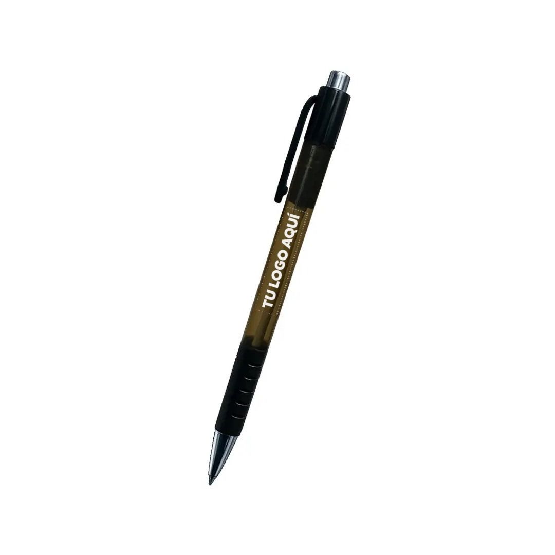 Boligrafo Skay Negro Traslucido - personalizable con tu logo