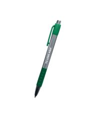 Boligrafo Skay Plateado Con Verde - personalizable con tu logo