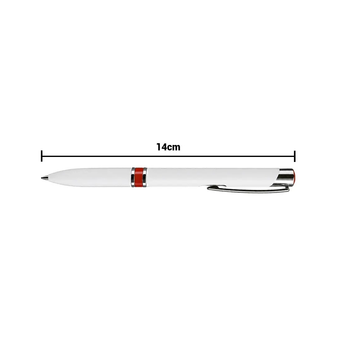 Boligrafo Artic Blanco Con Rojo