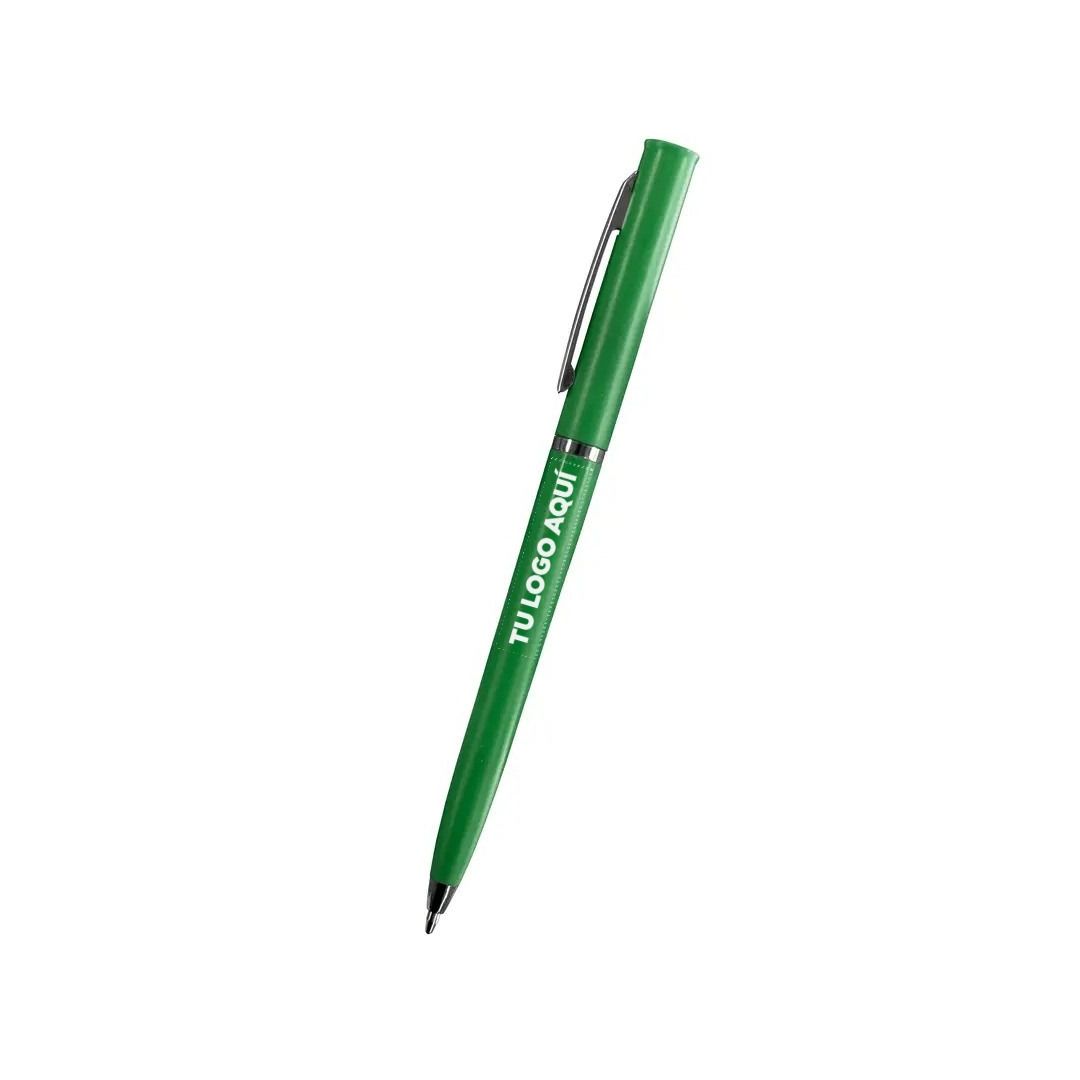 Bolígrafo Verde - personalizable con tu logo