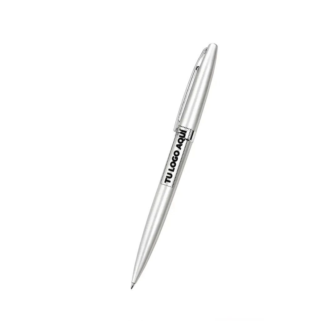 Boligrafo Zenit Color Plateado - personalizable con tu logo