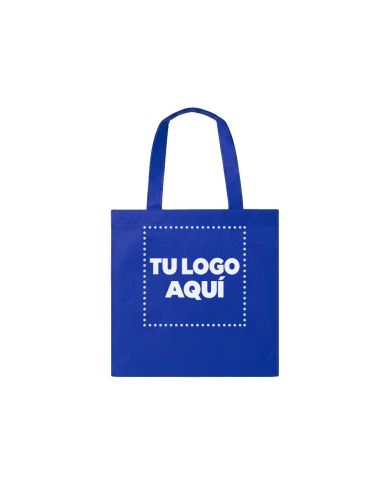 Bolso Cambrela Azul Con Tira Cosido 42X42X10 - personalizable con tu logo