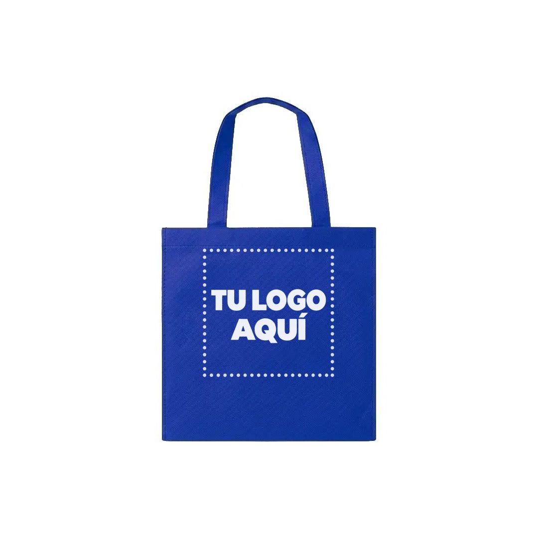Bolso Cambrela Azul Con Tira Cosido 42X42X10 - personalizable con tu logo