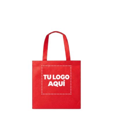 Bolso Cambrela Rojo Con Tiras Cosido 42X42X10 - personalizable con tu logo