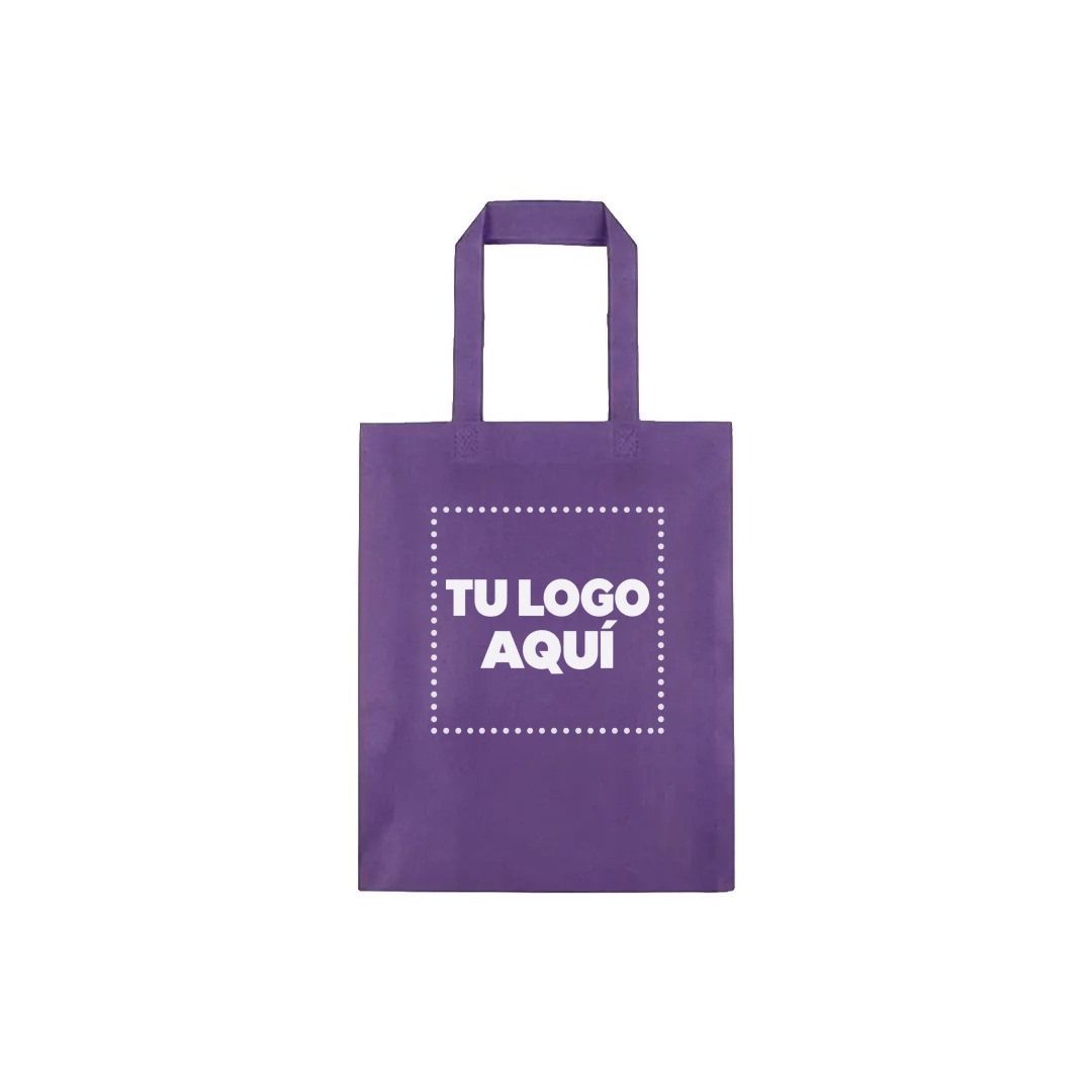 Bolso Cambrela Termosellado Color Morado 30X38X10 - personalizable con tu logo