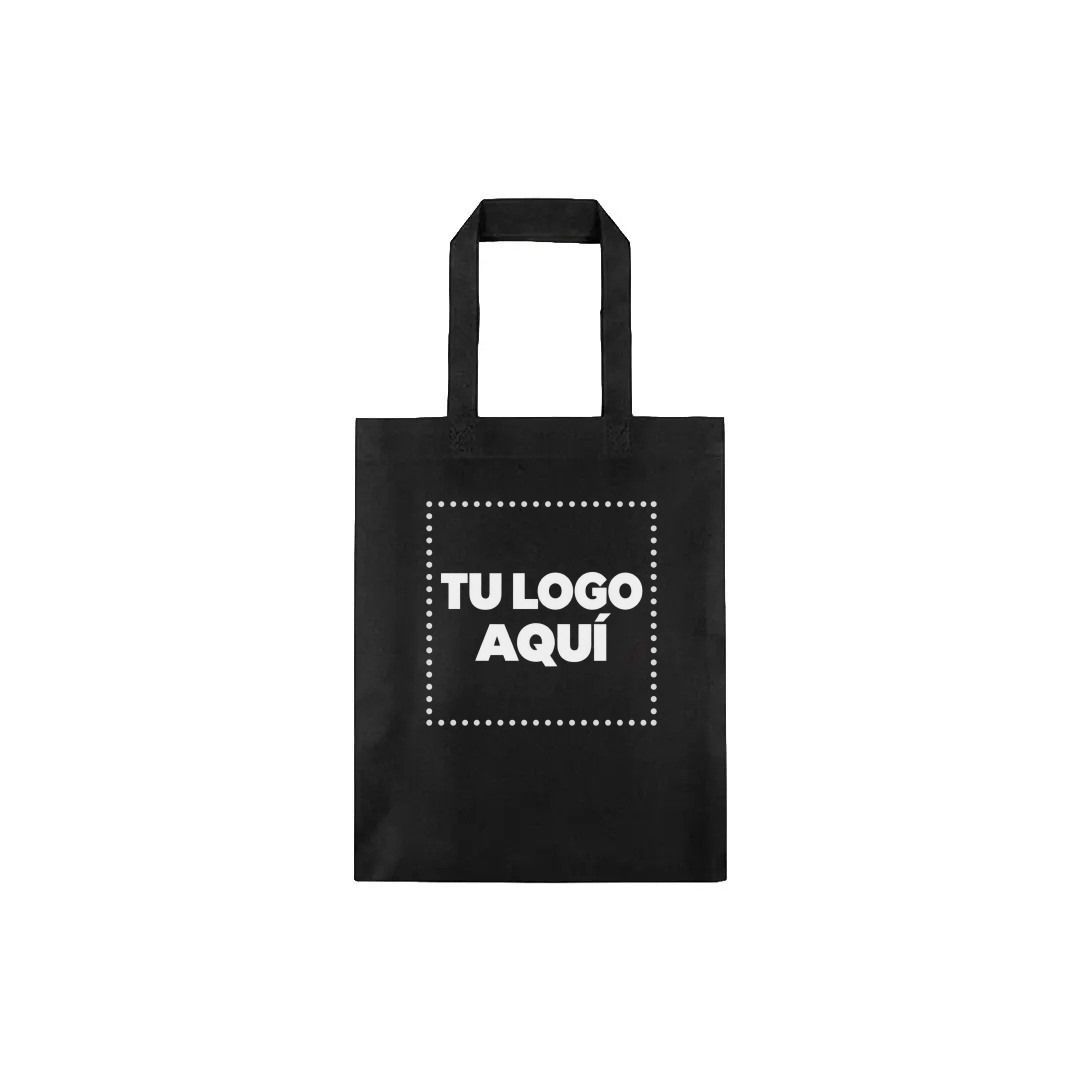Bolso Cambrela Termosellado Color Negro 30X38X10 - personalizable con tu logo