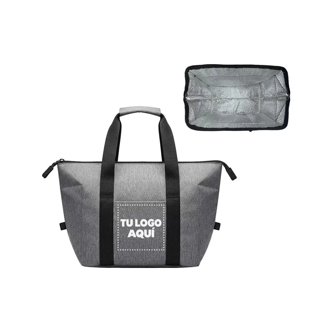 Bolso Termico Camping Gris - personalizable con tu logo