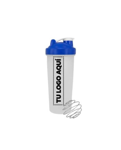 Bottle Shaker Con Tapa Azul 600 Ml - personalizable con tu logo