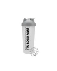 Bottle Shaker Con Tapa Gris 600 Ml - personalizable con tu logo