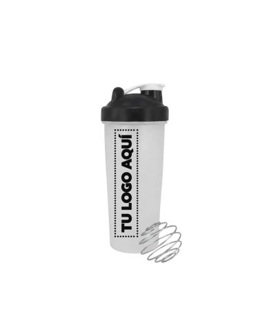 Bottle Shaker Con Tapa Negro 600 Ml - personalizable con tu logo