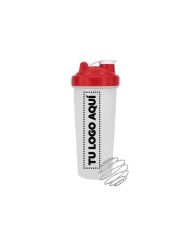 Bottle Shaker Con Tapa Rojo 600 Ml - personalizable con tu logo