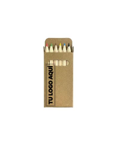 Caja De Colores Ecologicos Six - personalizable con tu logo