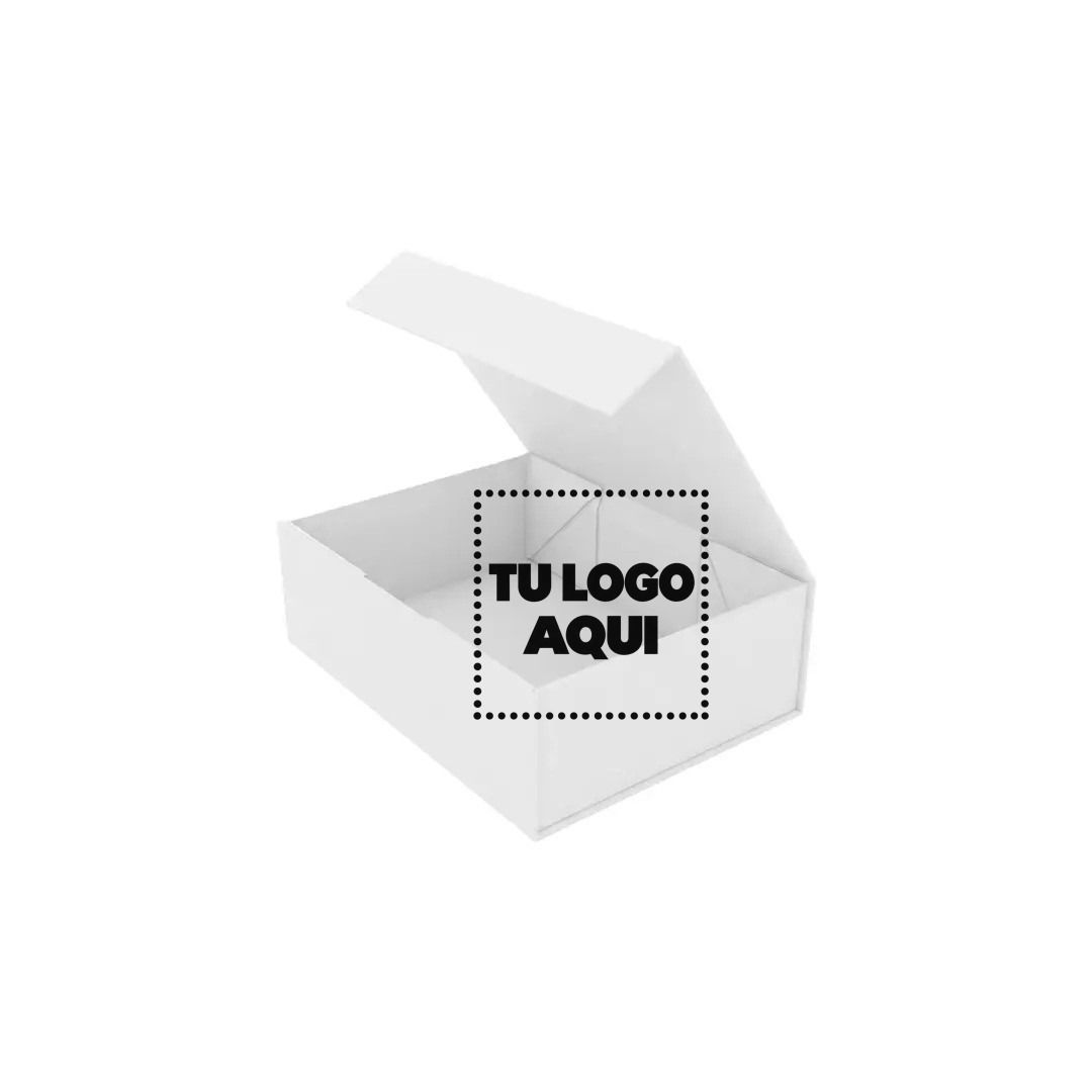 Caja Plegable Premium Color Blanco - personalizable con tu logo