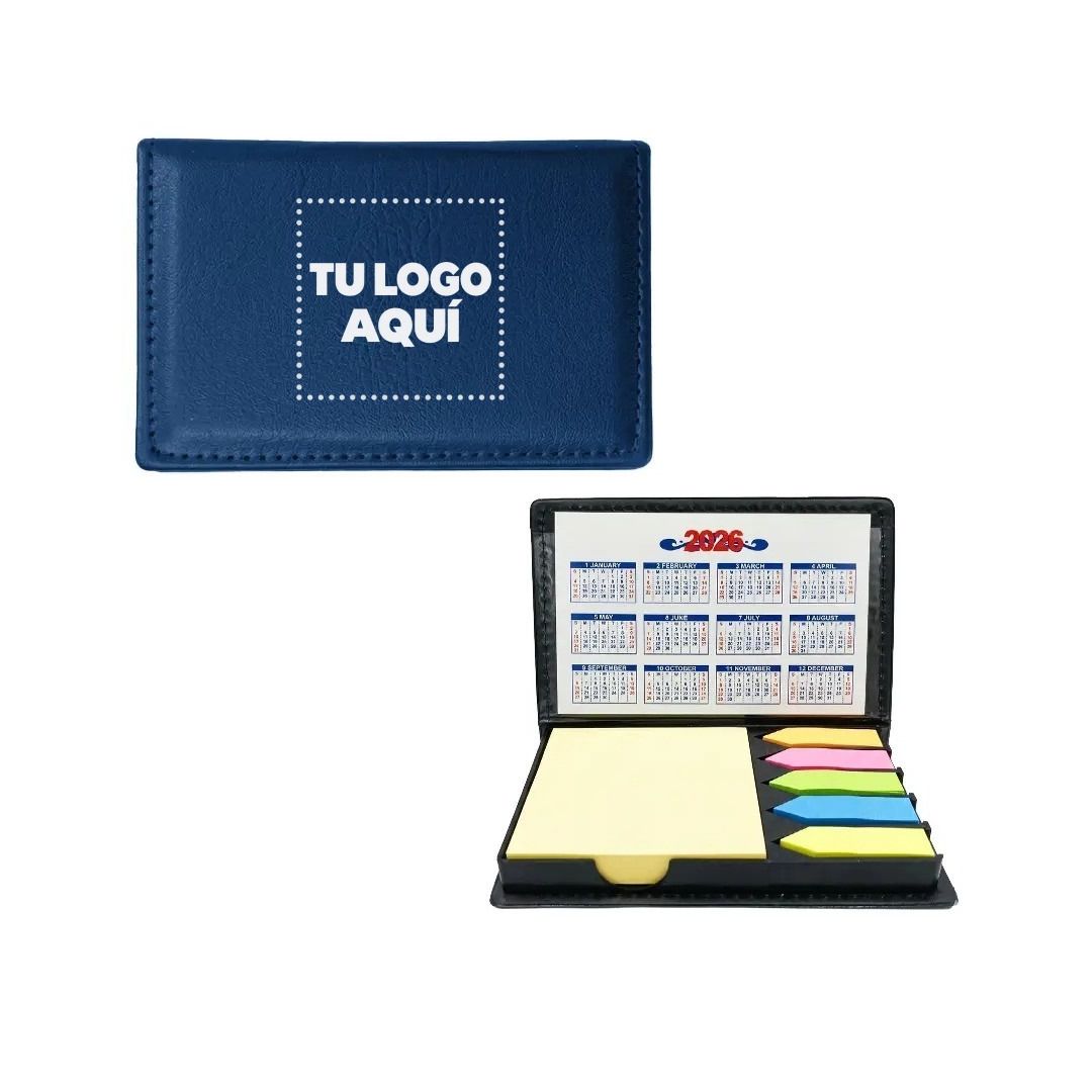 Calendar Post 2 Color Azul - personalizable con tu logo