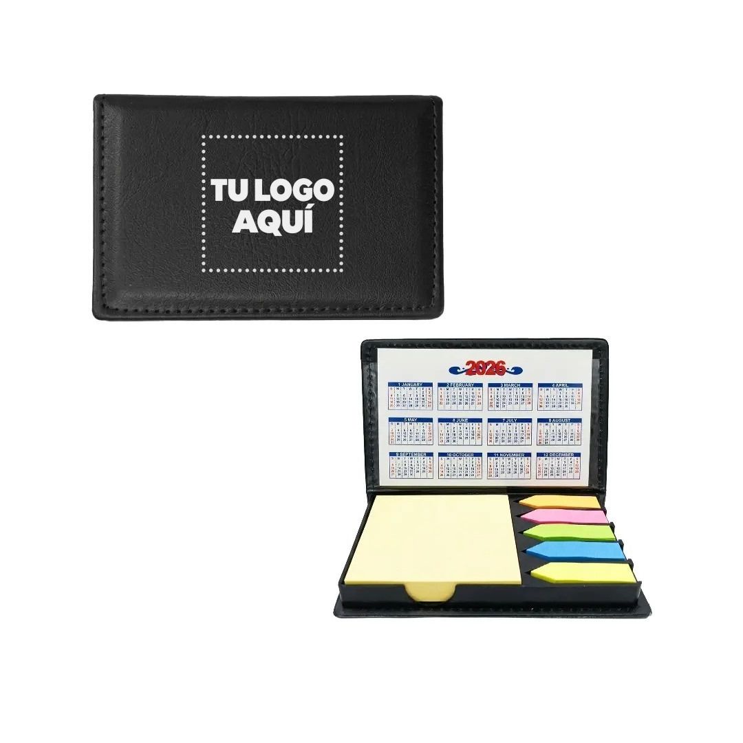 Calendar Post 2 Color Negro - personalizable con tu logo