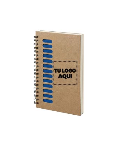 Cuaderno Ecologico Nova 18*13 Color Azul - personalizable con tu logo