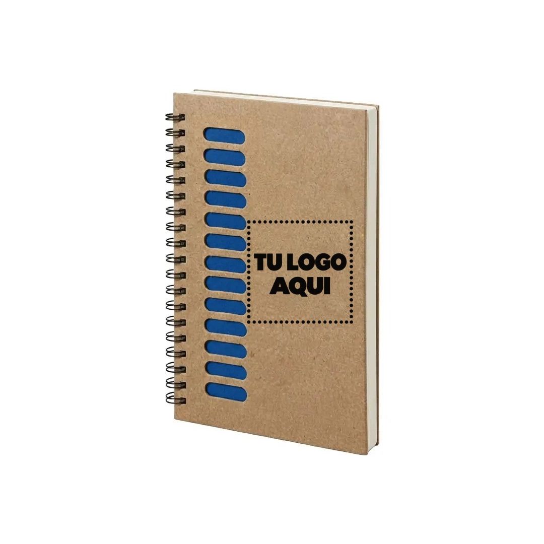 Cuaderno Ecologico Nova 18*13 Color Azul - personalizable con tu logo