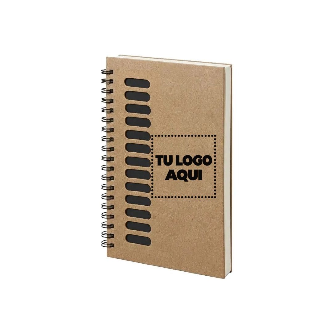Cuaderno Ecológico 18x13 Color Negro - personalizable con tu logo