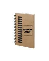 Cuaderno Ecológico 18x13 Color Negro - personalizable con tu logo