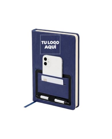 Cuaderno Ejecutivo Azul - personalizable con tu logo