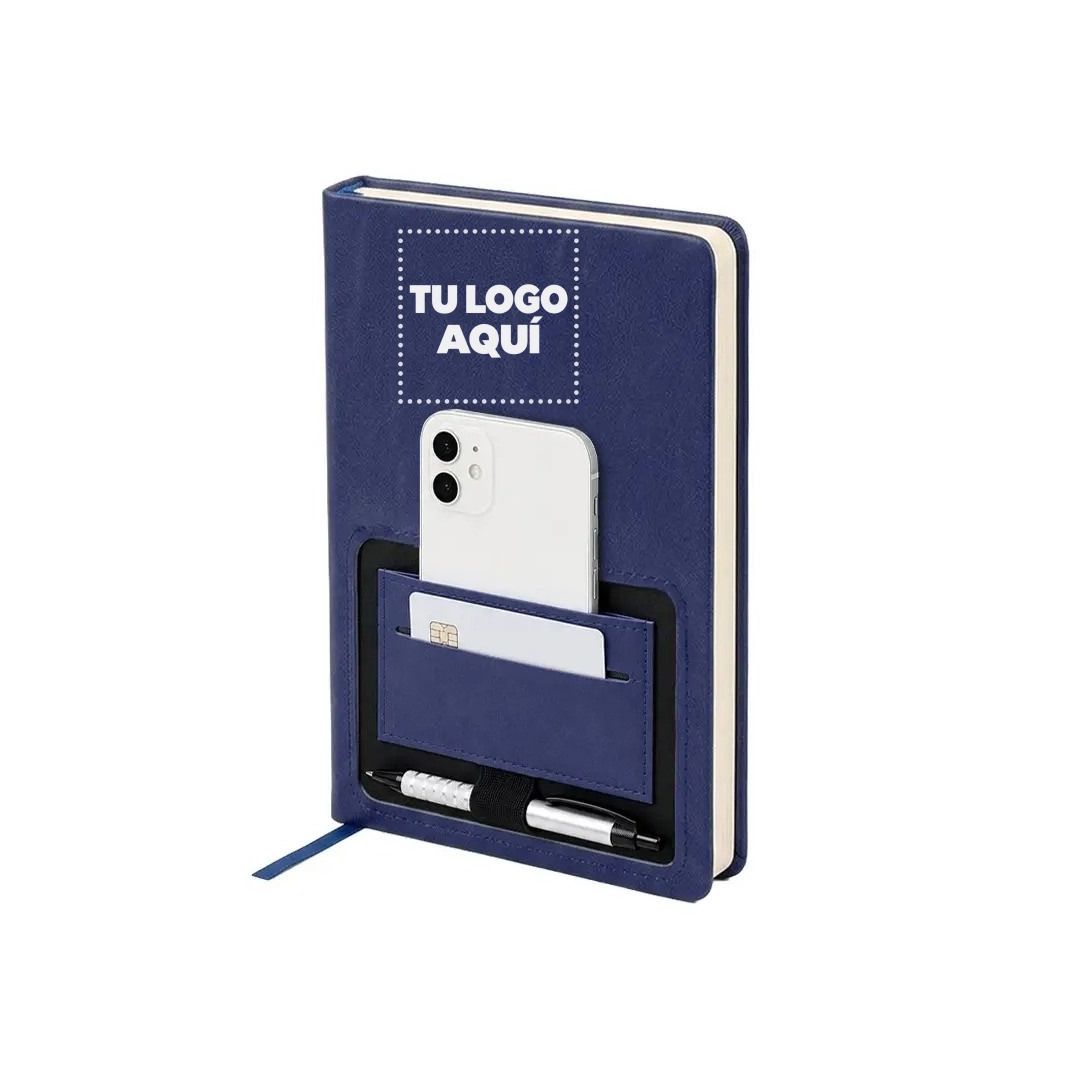 Cuaderno Ejecutivo Azul - personalizable con tu logo