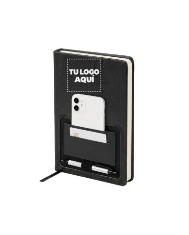 Cuaderno Ejecutivo Negra - personalizable con tu logo