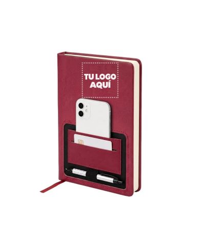 Cuaderno Ejecutivo Rojo - personalizable con tu logo