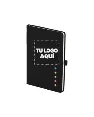 Cuaderno London Con Post It Y Notas Color Negro - personalizable con tu logo
