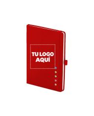 Cuaderno Con Post-it Y Notas Color Rojo - personalizable con tu logo