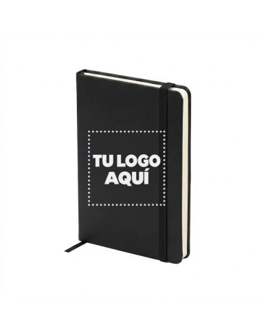 Cuaderno London Negro - personalizable con tu logo