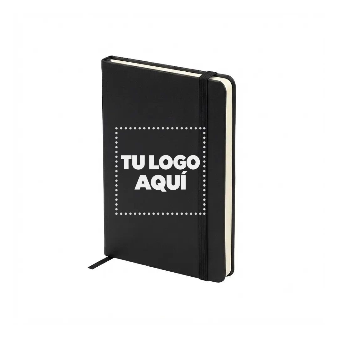 Cuaderno Negro - personalizable con tu logo