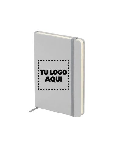 Cuaderno London Plateado - personalizable con tu logo